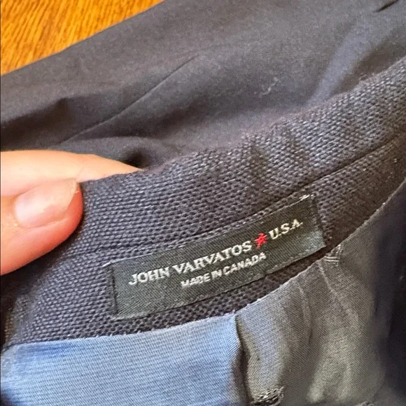 John Varvatos USA Men’s Blue Blazer Size 44R - Picture 3 of 6